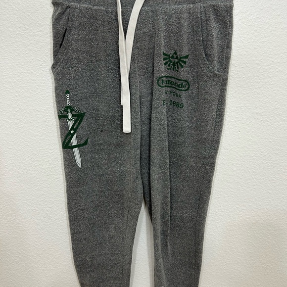 Nintendo Other - Nintendo New York Legend of Zelda Link Sword Sweatpants Jogger Pants NY Sz S